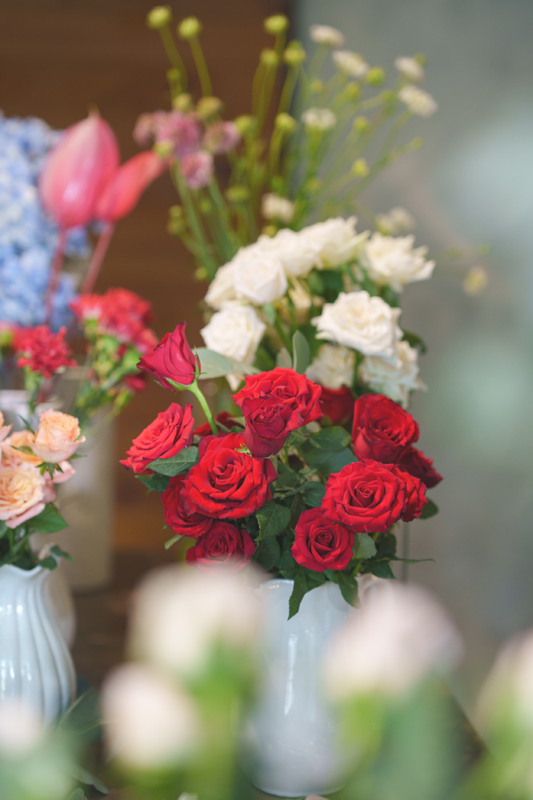 Bouquet of red roses